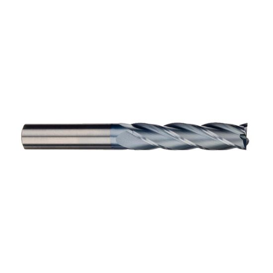 Picture of IMCO 34110 DIA 1/8 SH 0.1250 LOC 1.00 OAL 3.00 End Mill Standard Flute Standard Helix Carbide TiCN Single End Square Sharp General Purpose
