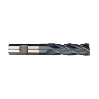 Picture of IMCO 39169 DIA 1/2 SH 0.50 LOC 2.00 OAL 4.00 End Mill Standard Flute Standard Helix Carbide AlTiN Single End Square Sharp General Purpose
