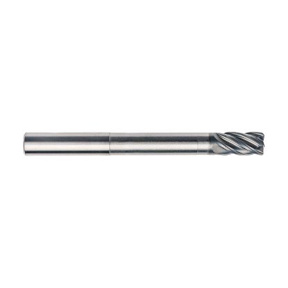 Picture of IMCO 61619 DIA 1/4 SH 0.2500 LOC 0.3750 OAL 4.00 End Mill Standard Flute Standard Helix Carbide TAC Single End Corner Radius 0.0300 0.76MM Pow-R-Path Mill