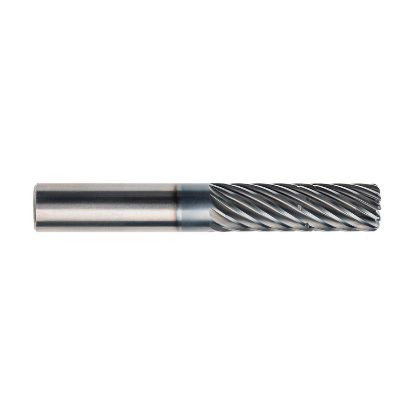 Picture of IMCO 64255 DIA 1 SH 1.00 LOC 2.00 OAL 5.00 End Mill Standard Flute Standard Helix Carbide AlCrN Single End Corner Radius 0.1250 3.18MM Pow-R-Path Mill