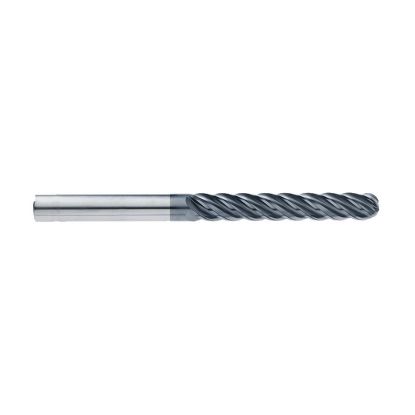Picture of IMCO 65180 DIA 3/8 SH 0.3750 LOC 2.00 OAL 4.00 End Mill Standard Flute Standard Helix Carbide AlCrN Single End Ball Nose enDURO Mill