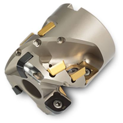 Picture of INGERSOLL 25J3P-20023D1R02-R Milling Cutter 90.0°, Corn Cob 2.000 Weldon 0.7500 4 Flute Coolant 1.53 Max DOC 2.350 OAL