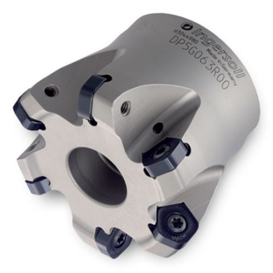 Picture of INGERSOLL DP5G-20R01 Milling Cutter 2.000 Shell Arbor 0.7500 5 Flute Coolant 0.06 Max DOC 1.625 OAL