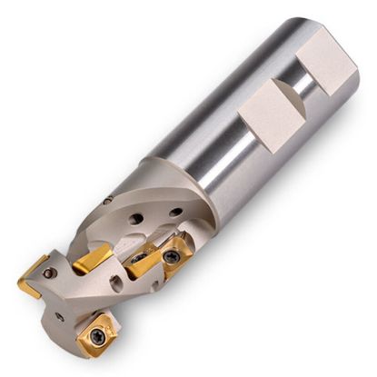 Picture of INGERSOLL 22J3P025026W5R00 Milling Cutter 90.0°, Corn Cob 0.984 Cylindrical 0.9843 2 Flute Coolant 0.9843 Max DOC 3.937 OAL