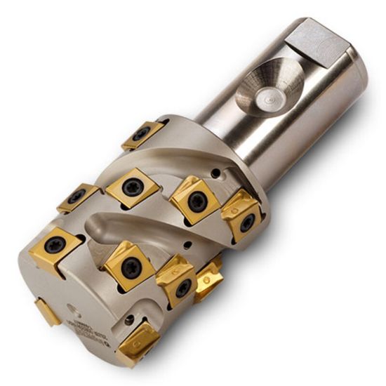 Picture of INGERSOLL 2SJ3F-2002581R01 Milling Cutter 90.0°, Corn Cob 2.000 Cylindrical 1.2500 3 Flute Coolant 2.29 Max DOC 4.750 OAL