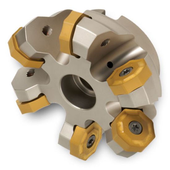 Picture of INGERSOLL OP6N-10R01 Milling Cutter 42.0° 10.00 Shell Arbor 2.5000 14 Flute 0.2 Max DOC 2.375 OAL
