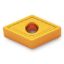 Picture of INGERSOLL DNMG431 TT8125 Turning Insert 55.0° TiCN + Al2O3 + TiN 0.016 Corner Radius