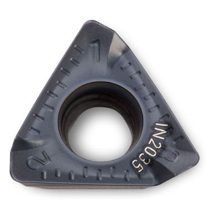 Picture of INGERSOLL THLS100508R-HR IN2530 Milling Insert Triangle 0.031 TiAIN + TiN HiPosTrio Insert