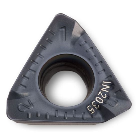 Picture of INGERSOLL THLS100508R-HR IN2530 Milling Insert Triangle 0.031 TiAIN + TiN HiPosTrio Insert