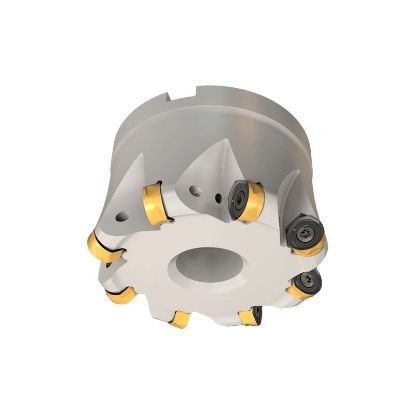 Picture of ISCAR H400 FR D3.00-08-1.00-12 Milling Cutter Button Cutter 3.000 Diameter Face Mill 1.000 1.970 OAL 8 Flute