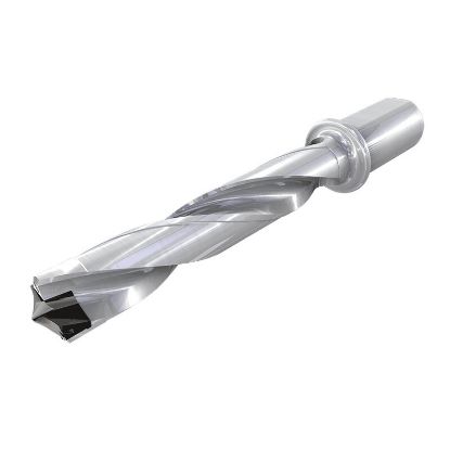 Picture of ISCAR DFN 1535-460-125A-3D-IQ 1.535" Indexable Head Drill s with Coolant Holes and One Flat Shank, Drill ing Depth 3xD