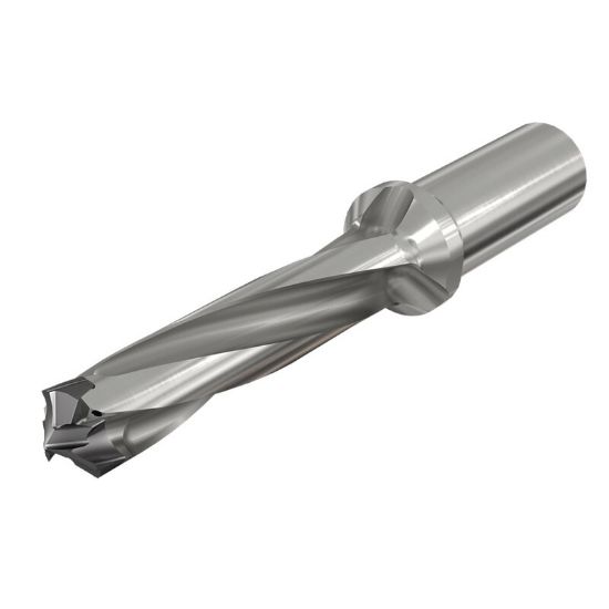 Picture of ISCAR D3N 0787-394-100R-5D 0.787" Exchangeable Head 3 Flute Drill s with Coolant Holes and Round Shank, Drill ing Depth 5xD
