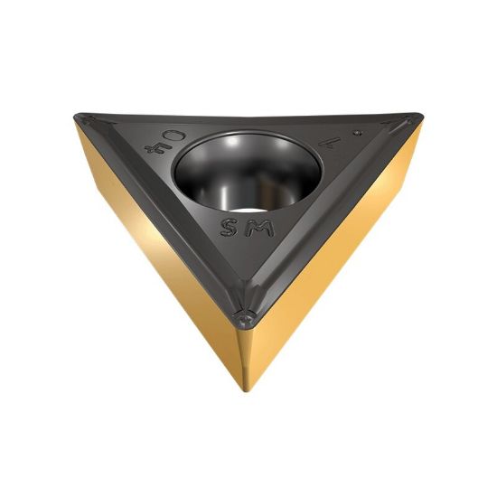 Picture of ISCAR TCMT2-1 SM IC9350 Turning Insert Triangle Carbide TiCN + Al2O3 + TiN 0.016 Corner Radius