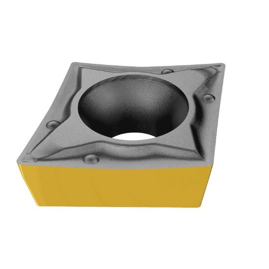 Picture of ISCAR CCMT2-1-PF IC907 Turning Insert 80.0° Carbide TiAIN + TiN 0.016 Corner Radius