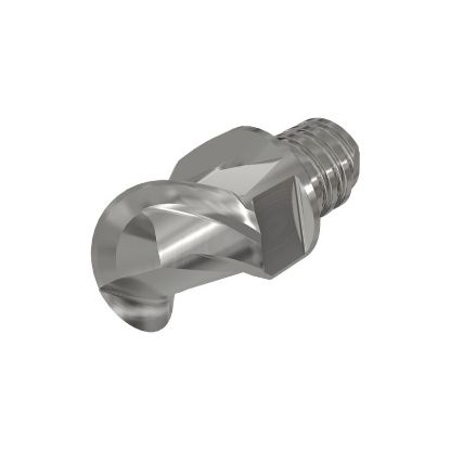 Picture of ISCAR MM EBA.312B20-2T05 IC08 DIA 5/16 SH T05 LOC 0.20 OAL 0.6700End Mill,Replacable Head Standard Flute High Helix Carbide Uncoated Single End Ball Nose MULTI-MASTER