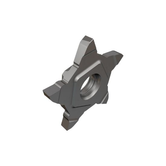 Picture of ISCAR PENTA 24N318-020RS IC908 Cut Off,Grooving Insert 0.008 Corner Radius 0.125 Wide TiAlN
