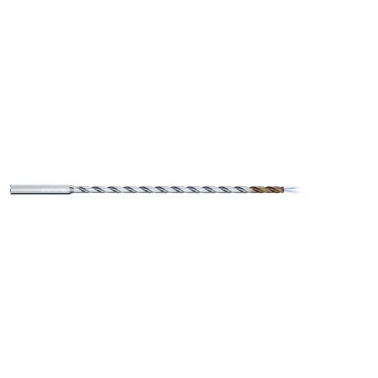 Picture of MIKRON 2.CD.300540.IC Carbide Drill Coolant Thru 140° 0.212 Diameter Cylindrical 0.236 8.780 OAL 2 Flute 30.0XD