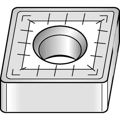 Picture of WIDIA/KENNAMETAL CNMM6448 TN4000 Insert 80.0° TiN + TiCN + Al2O3 0.063 Corner Radius