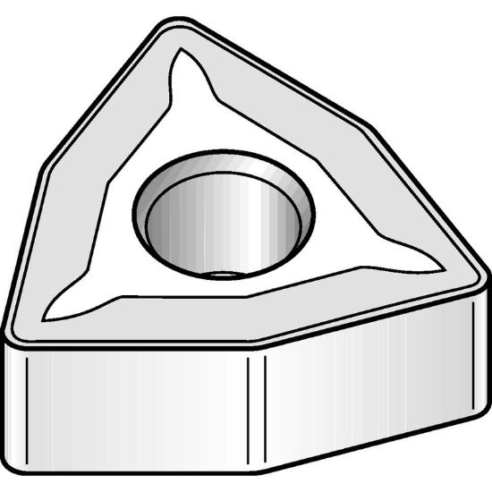 Picture of WIDIA/KENNAMETAL WNMG3325 TN4000 Insert Trigon TiN + TiCN + Al2O3 0.031 Corner Radius