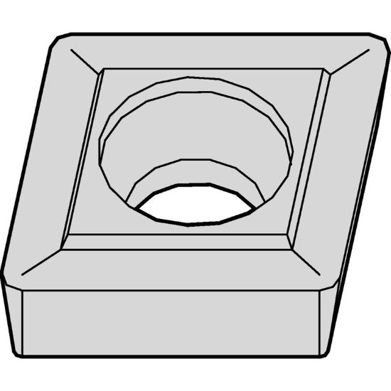 Picture of WIDIA/KENNAMETAL CCMT321 THM-X Insert 80.0° 0.016 Corner Radius