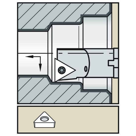 Picture of WIDIA/KENNAMETAL A06MSTFCR2 Triangle Insert Boring Bar 0.375