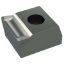 Picture of WIDIA/KENNAMETAL 123568160 Screw On Cut Off,Grooving Insert TiN + TiCN + Al2O3 0.031 Corner Radius 0.591 Wide