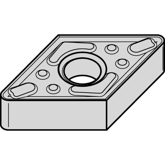 Picture of WIDIA/KENNAMETAL DNMG4424P TN30M Insert 55.0° TiN + TiCN + Al2O3 0.031 Corner Radius