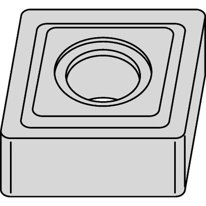 Picture of WIDIA/KENNAMETAL CNMG8667N TN30P Insert 80.0° TiN + TiCN + Al2O3 0.094 Corner Radius