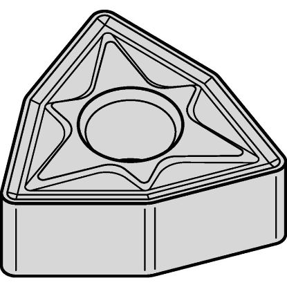 Picture of WIDIA/KENNAMETAL WNMG4326P TN20P Insert Trigon TiN + TiCN + Al2O3 0.031 Corner Radius