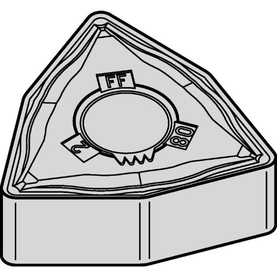 Picture of WIDIA/KENNAMETAL WNMG431FF WM25CT Insert Trigon TTiN + TiCN + Al2O3 + TiOCN 0.016 Corner Radius