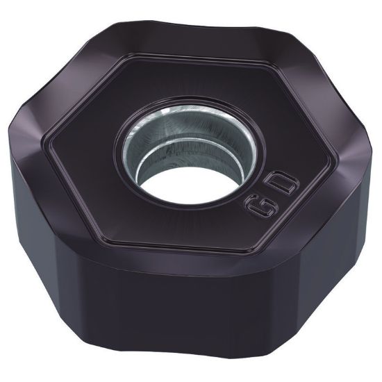 Picture of WIDIA/KENNAMETAL HNGJ0905ANSNGD WP25Powder Metal Milling Insert Hexagon TiAlN 0.047 Corner Radius