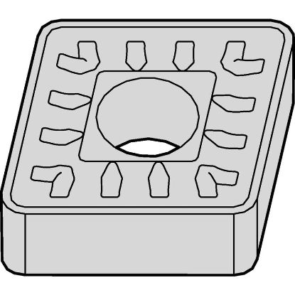 Picture of WIDIA/KENNAMETAL CNMM866SR WP35CT Insert 80.0° TiN + TiCN + Al2O3 + TiOCN 0.094 Corner Radius