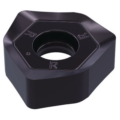 Picture of WIDIA/KENNAMETAL XNGJ 0704ANENLD3W WP25Powder Metal Milling Insert Hexagon TiAlN 0.051 Corner Radius