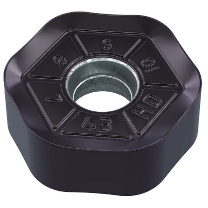 Picture of WIDIA/KENNAMETAL HNPJ090543ANSNHD WP40Powder Metal Milling Insert Hexagon AlCrN + TiAlN 0.170 Corner Radius