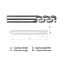 Picture of WIDIN WAR503A048090 DIA 3/4 SH 0.7500 LOC 1.00 OAL 4.00 End Mill Standard Flute High Helix Carbide DLC Single End Corner Radius 0.0900 2.29MM ALU-WAVE