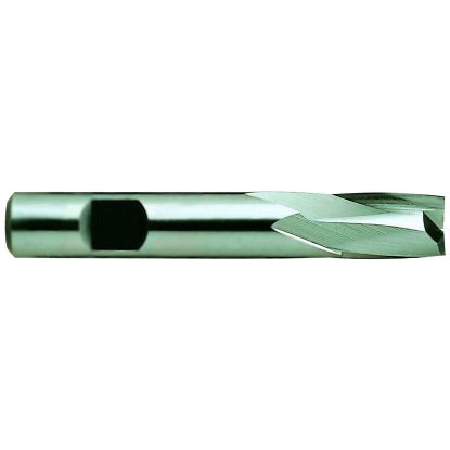 Picture of YG-1 14047HF DIA 1/4 SH 0.3750 LOC 0.50 OAL 2.3125 End Mill Standard Flute Standard Helix HSS TiAlN Single End Square Sharp General Purpose