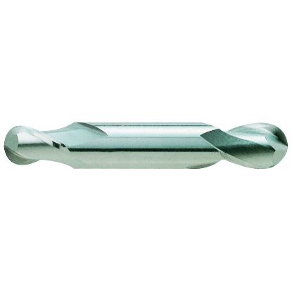 Picture of YG-1 47561TN DIA 5/32 SH 0.1875 LOC 0.3125 OAL 2.00 End Mill Standard Flute Standard Helix Carbide TiN Double End Ball Nose Carbide End Mill