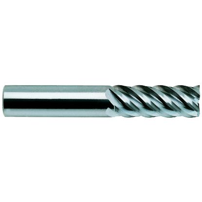 Picture of YG-1 86565TN DIA 3/16 SH 0.1875 LOC 0.5625 OAL 2.00 End Mill Standard Flute High Helix Carbide TiN Single End Square Sharp Carbide End Mill