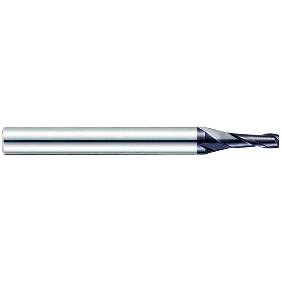 Picture of YG-1 93504 DIA 0.052 SH 0.1250 LOC 0.1570 OAL 1.50 End Mill Standard Flute Standard Helix Carbide TiAlN Single End Square Sharp X-Power