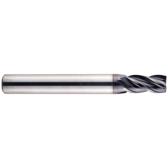 Picture of YG-1 EMB37030 DIA 15/32 SH 0.50 LOC 1.00 OAL 3.00 End Mill Standard Flute Variable Helix Carbide TiAlN Single End Square Sharp V7 Mill