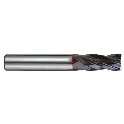 Picture of YG-1 EMD47022 DIA 11/32 SH 0.3750 LOC 0.8125 OAL 2.50 End Mill Standard Flute Variable Helix Carbide TiAlN Single End Square Sharp V7 Mill