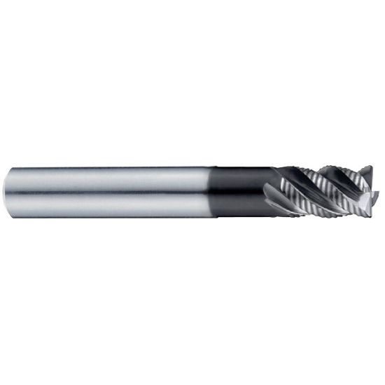 Picture of YG-1 G90940 DIA 5/8 SH 0.6250 LOC 0.7500 OAL 4.00 End Mill Carbide TiAlN Single End Corner Radius 0.0400 1.02MM X-SPEED End Mill
