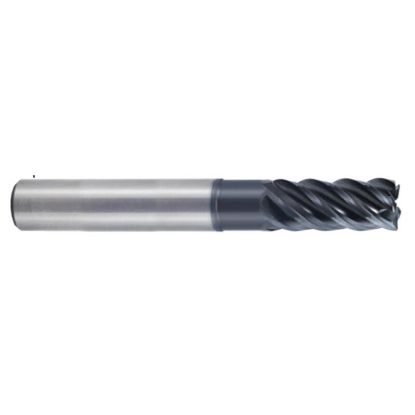 Picture of YG-1 UGMH06922 DIA 1 SH 1.00 LOC 1.2500 OAL 8.00 End Mill Standard Flute Variable Helix Carbide TiAlN Single End Square Sharp TitaNox Power End Mill