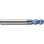 Picture of ZCC GM-4B-3/16 KMG303 DIA 3/16 SH 0.1875 LOC 0.6250 OAL 2.00 End Mill Standard Flute Variable Helix Carbide TiAlN Single End Ball Nose