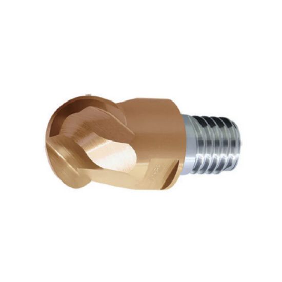 Picture of ZCC Q12-HMX-2B-3/4 DIA 3/4 SH T12 LOC 0.4330 OAL 1.0040End Mill,Replacable Head Standard Flute Standard Helix Carbide TiAlN Single End Ball Nose Z-PERFECT