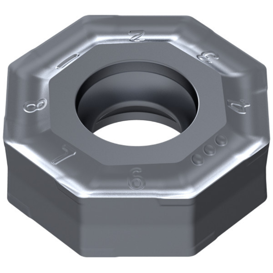 Picture of CERATIZIT OAKU 060508SR-F50 CTPM225 Milling Insert Octagonal 0.031 Corner Radius TiAlTaN
