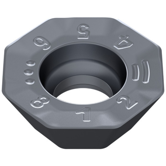 Picture of CERATIZIT OFHT 050410SN-M50 CTPM225 Milling Insert Octagonal 0.039 Corner Radius TiAlTaN