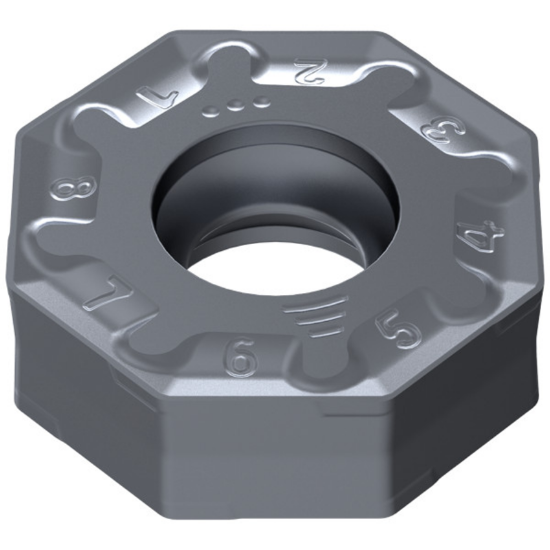 Picture of CERATIZIT OAKU 060508SR-M50 CTPP225 Milling Insert Octagonal 0.031 Corner Radius TiAIN + TiN