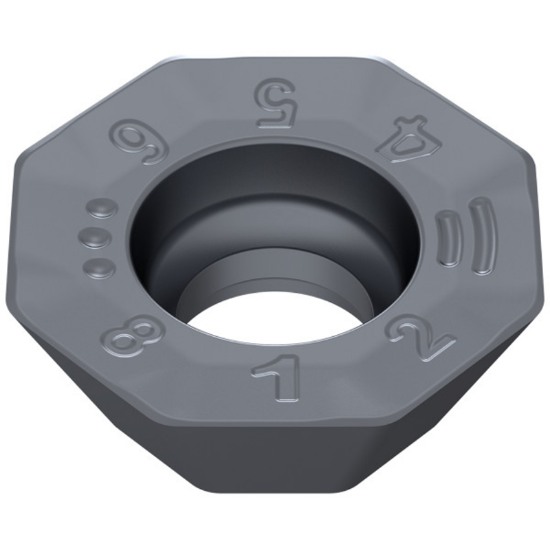 Picture of CERATIZIT OFHT 050410SN-M50 CTPP235 Milling Insert Octagonal 0.039 Corner Radius TiAlTaN