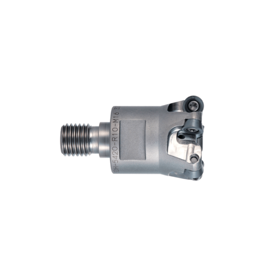 Picture of DIJET SDH-3075-R07-M10 Milling Cutter Button Cutter 0.750 Cutter Diameter Screw On M10 Shank 1.180 OAL 3 Flute